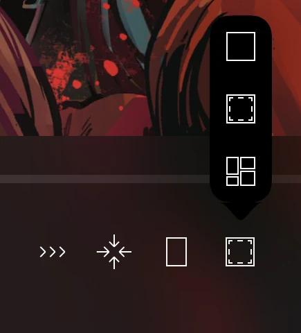 Reading modes in YACReader for iOS: full page, margin trimming and panel by panel